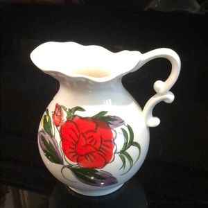 Petite Japan Vintage Lefton pitcher floral hand painted